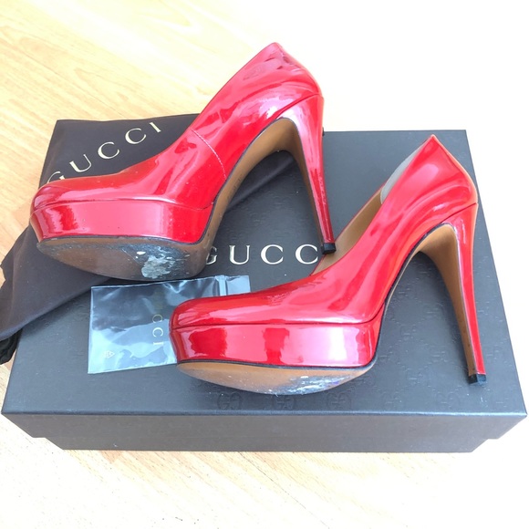 Authentic Gucci vernice crystal pumps - Picture 4 of 6